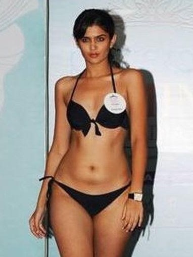 Naked Deeksha Seth in two piece bikini