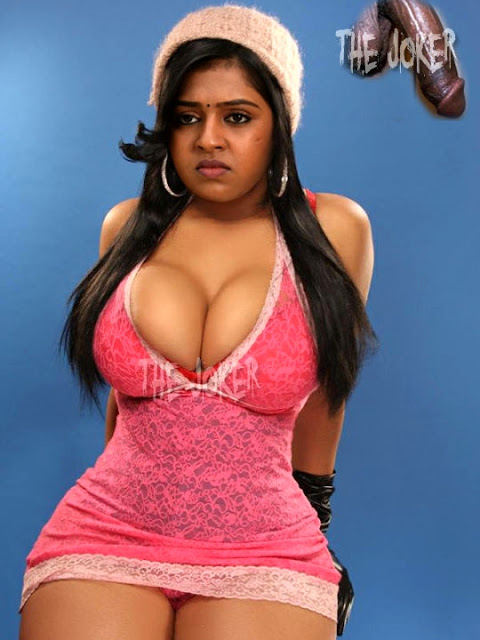 Big fake boobs Lakshmi Menon nude cleavage mini skirt photo