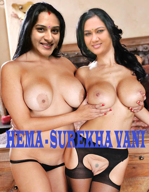 Hot Surekha Vani topless big boobs without bra sexy nude nipple pic