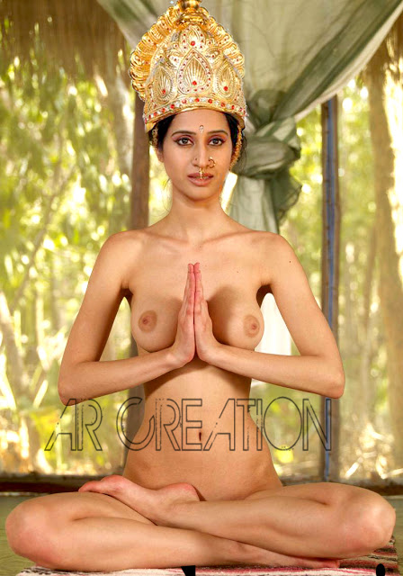 Hot new actress Meena Kumari full nude yoga without dress