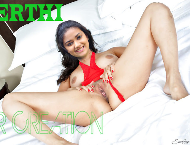 Naked mallu pussy keerthi suresh spreading her nude legs on bed