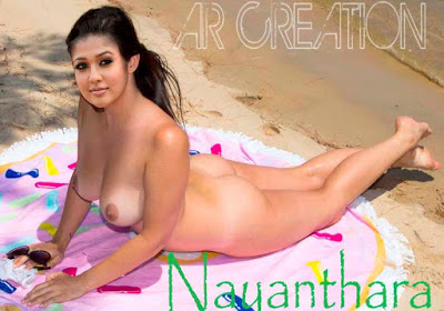 Sexy boobs Nayantara nude ass without dress on beach