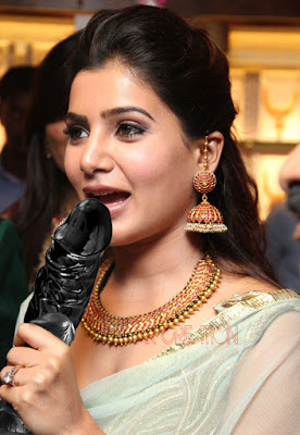 XXX Samantha Ruth Prabhu sucking dildo in public blowjob