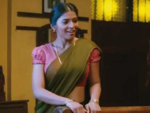 Sexy Sanchita Shetty boobs side view tight blouse in half saree