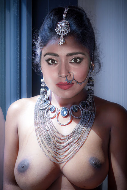 Nude boobs topless Shriya Saran black nipple without bra