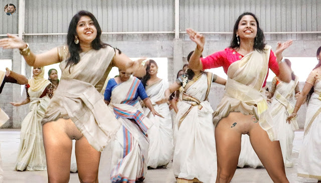 Hot JIMIKKI KAMMAL SHERIL nude pussy show in saree