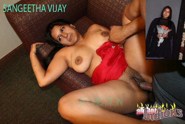 Topless boobs Sangeetha Vijay pussy sex on couch without condom