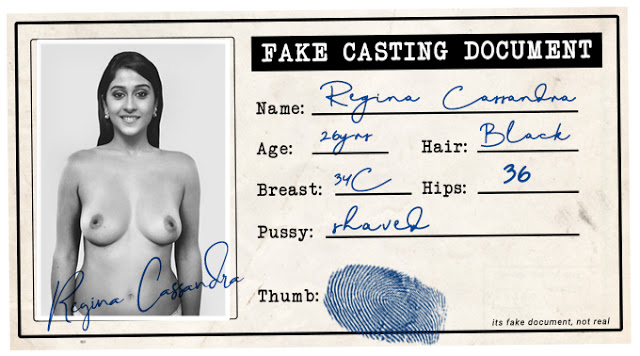 Regina Cassandra fake casting document id card