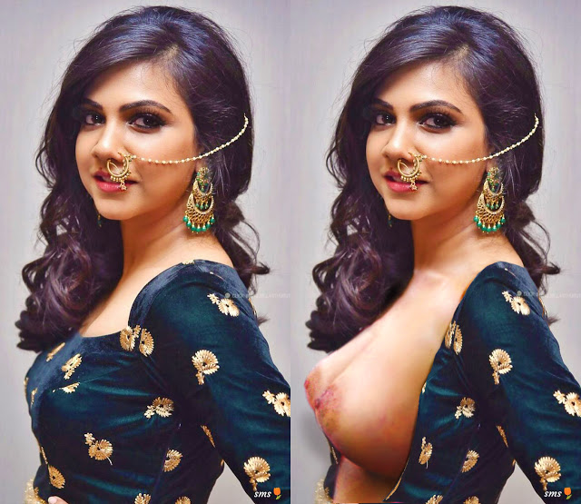 Madonna Sebastian sexy boobs open blouse nude nipple without bra xxx HD collection
