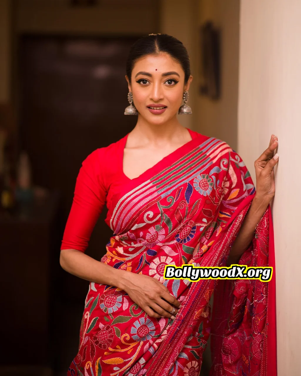 Paoli Dam red hot saree blouse removed nude boobs nipple