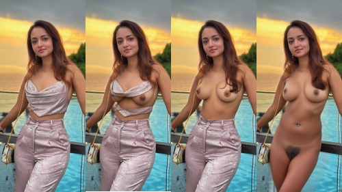 Shanvi Srivastava dress getting removed nude nipple hairy pussy small boobs fake