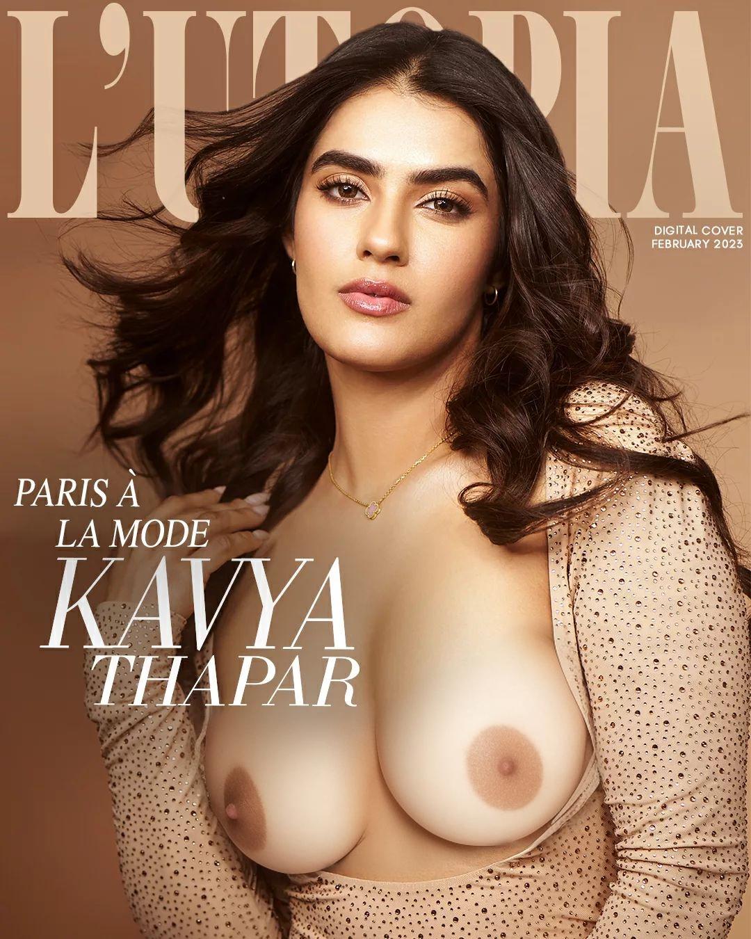 Kavya Thapar micro mini bra removed nude boobs nipple
