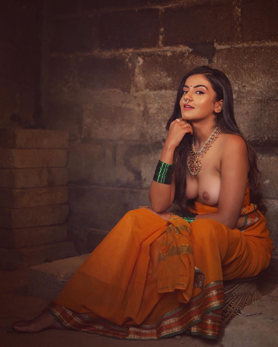 Namratha Gowda strapless yellow blouse removed nude boobs nipple