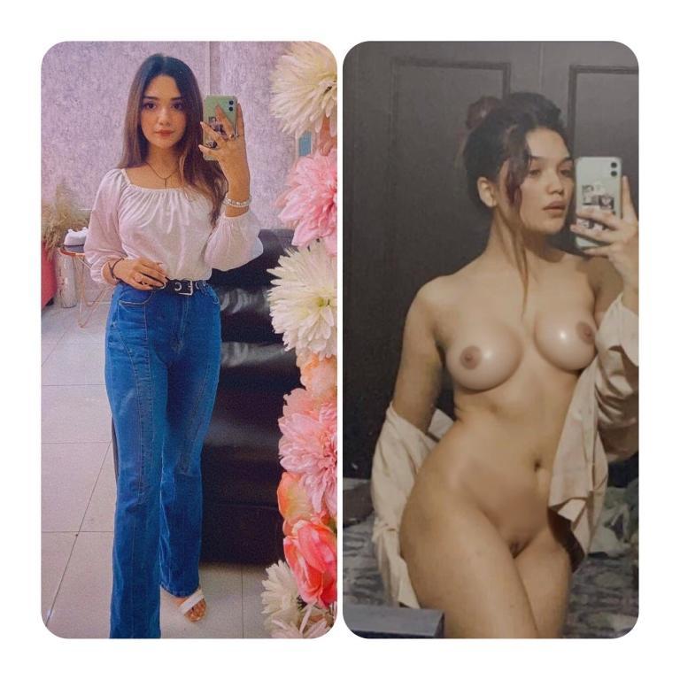 Romaisa khan black bra panties removed nude boobs pussy