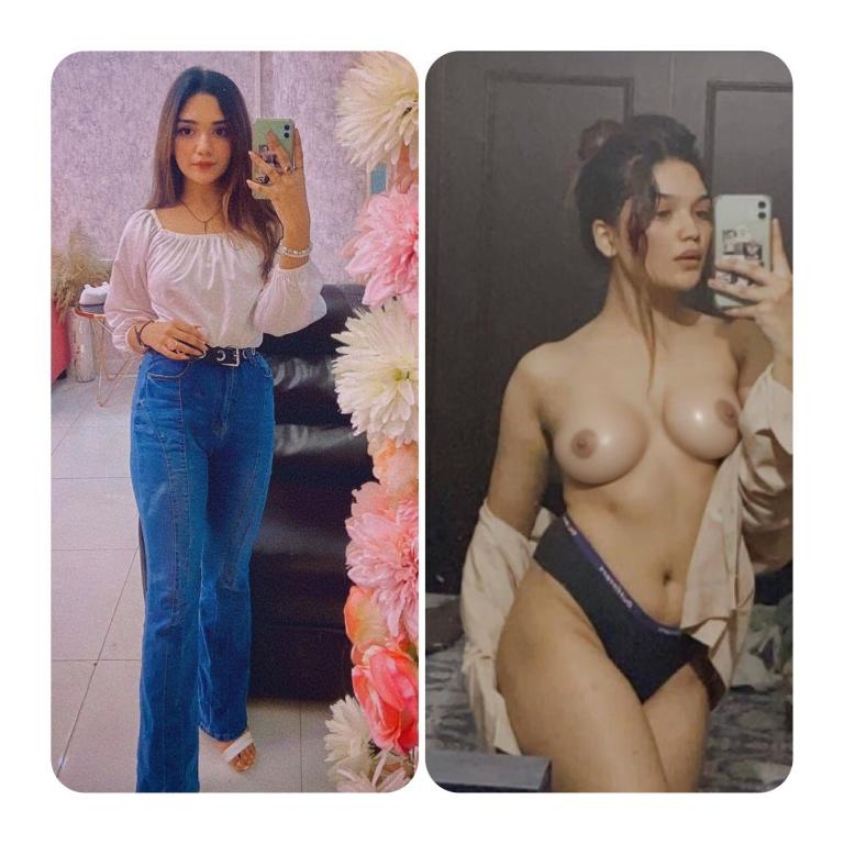 Romaisa khan black bra removed nude boobs nipple