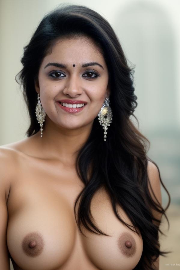 Keerthy Suresh naked mallu boobs dusky nipple pose without dress