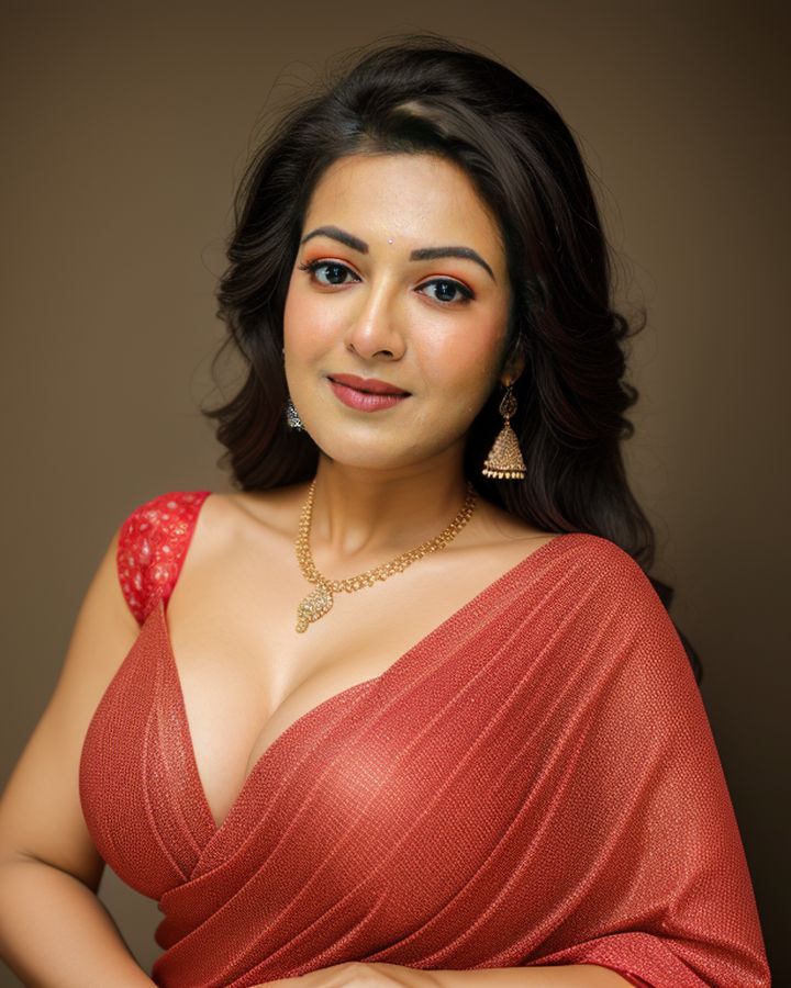 Catherine Tresa blouse low neck cleavage hot bold shoot photos