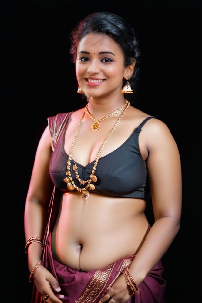Anjali Barot mangalsutra thaali bra pose