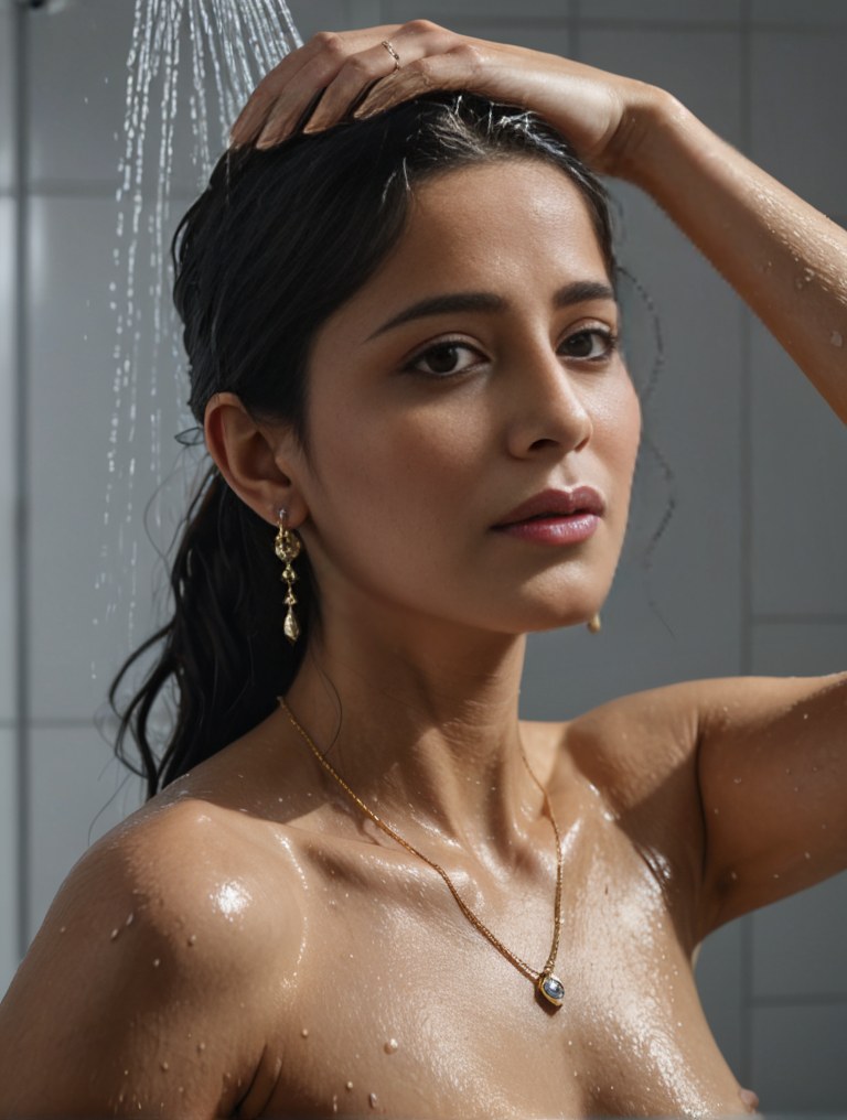 Kate Sharma shower Android Mobile Wallpaper